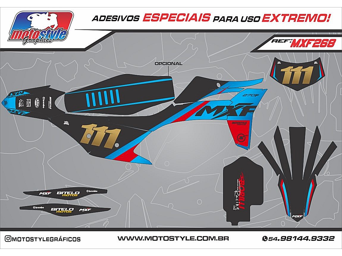 MXF 268 GRÁFICO ADESIVO MXF 4T