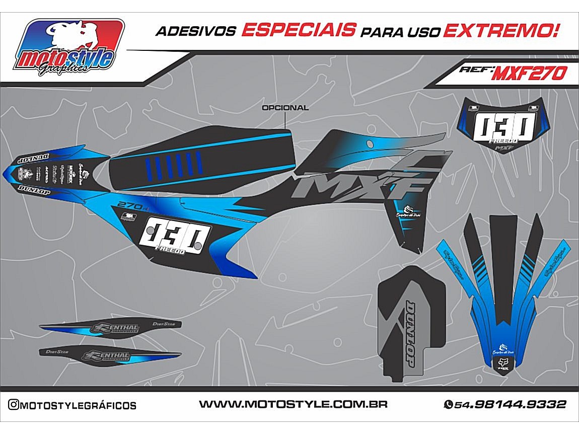 MXF 270 GRÁFICO ADESIVO MXF 4T