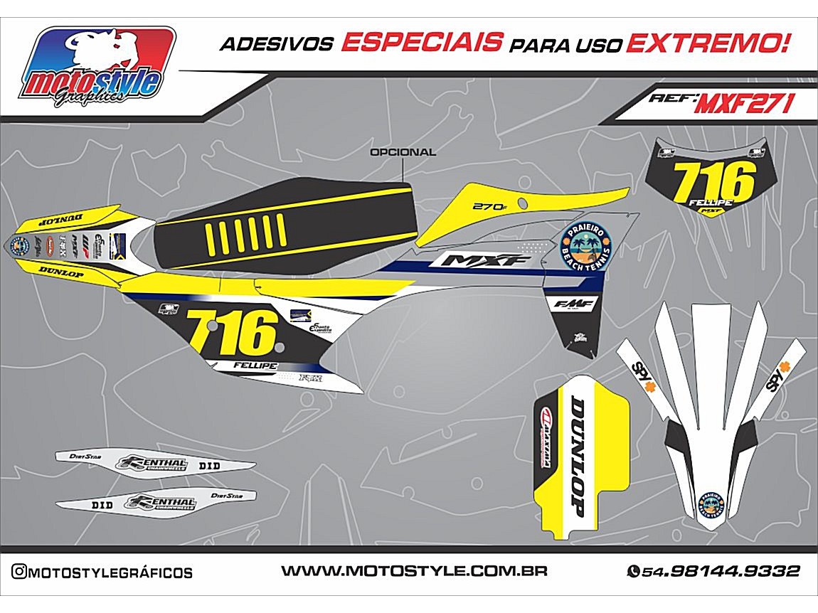 MXF 271 GRÁFICO ADESIVO MXF 4T