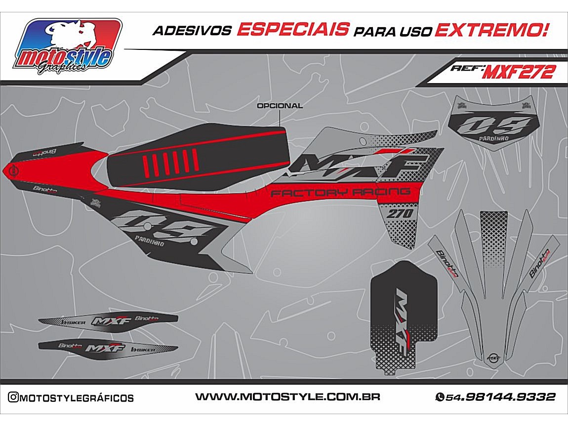 MXF 272 GRÁFICO ADESIVO MXF 4T