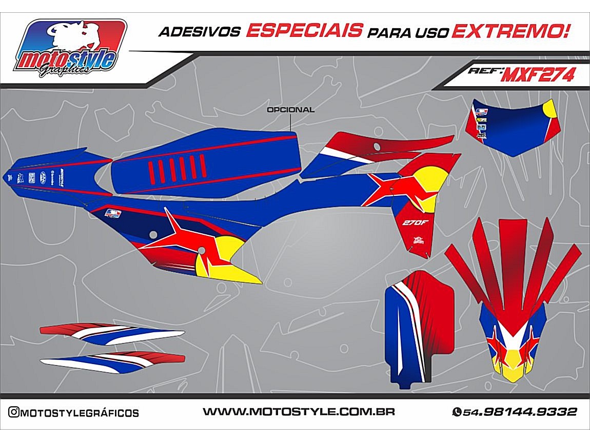 MXF 274 GRÁFICO ADESIVO MXF 4T