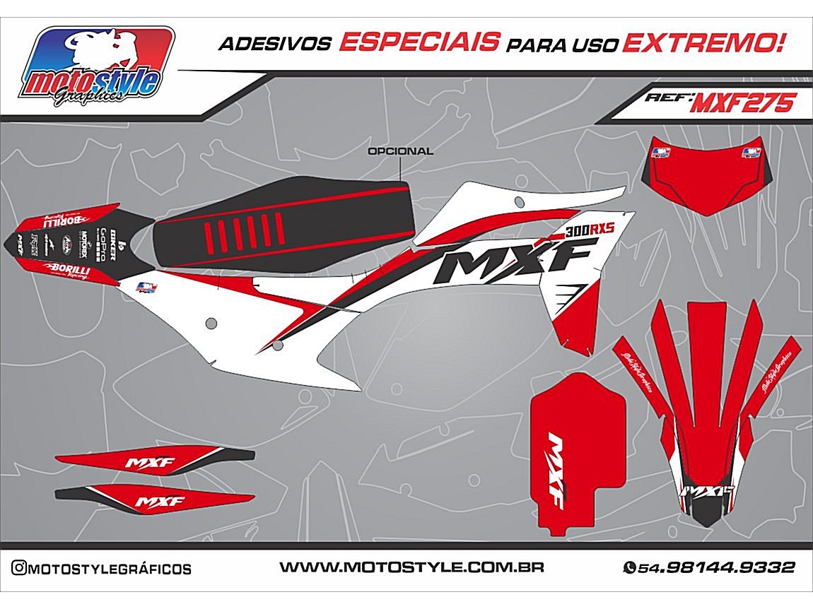 MXF 275 GRÁFICO ADESIVO MXF 4T