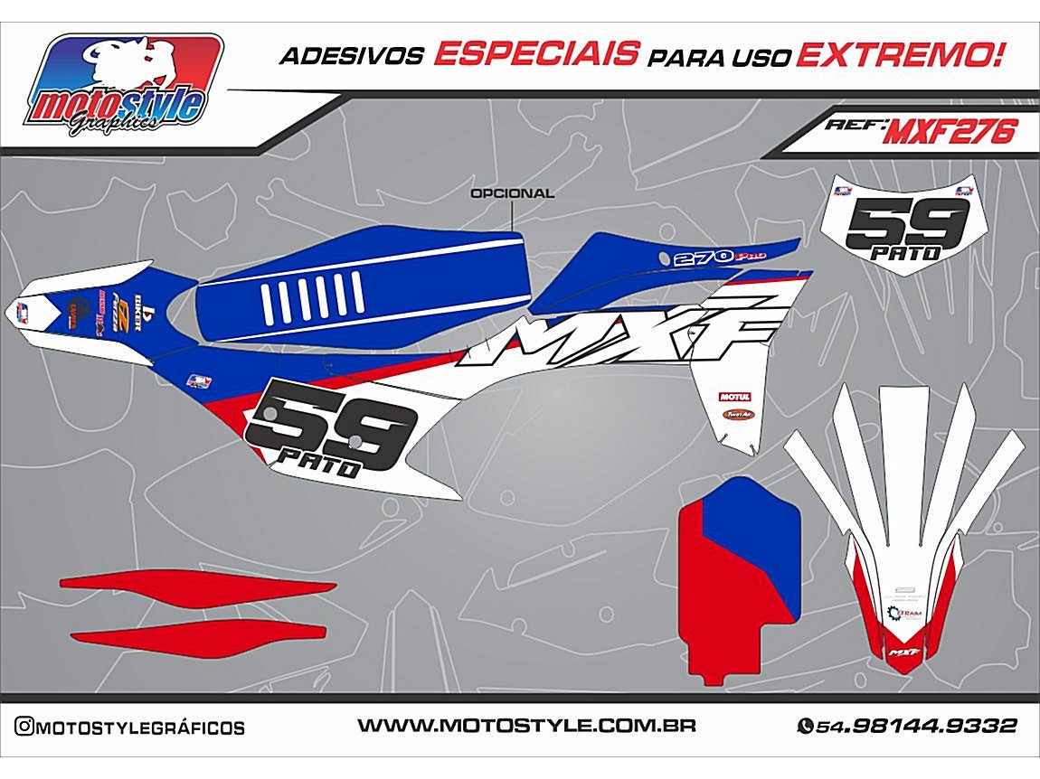 MXF 276 GRÁFICO ADESIVO MXF 4T