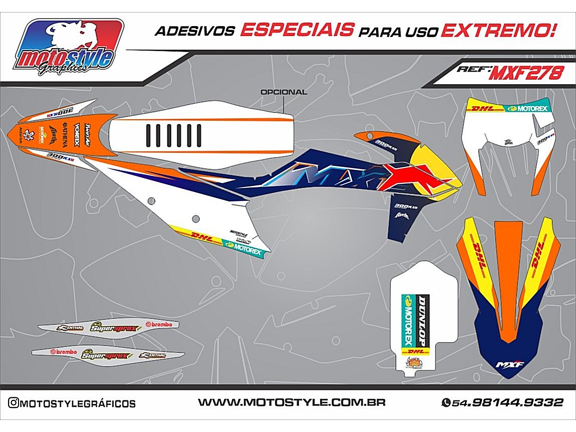 MXF 278 GRÁFICO ADESIVO MXF 4T