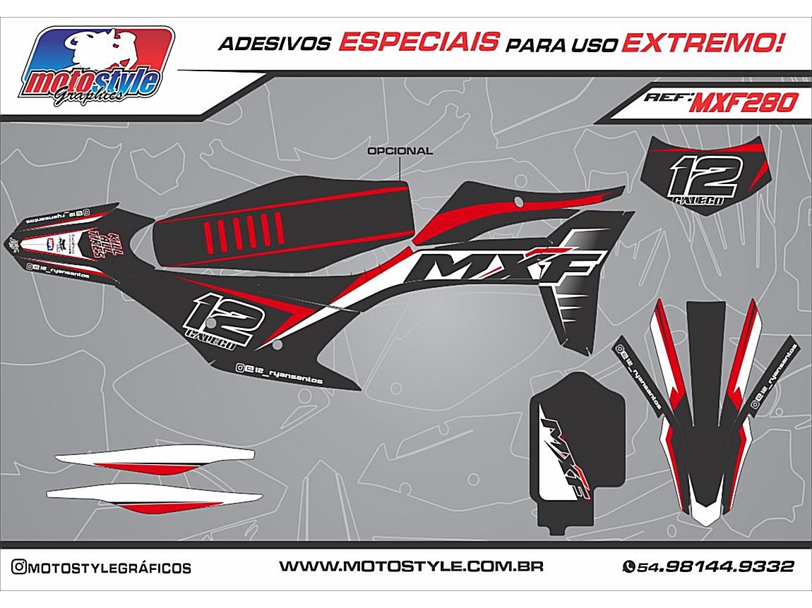 MXF 280 GRÁFICO ADESIVO MXF 4T