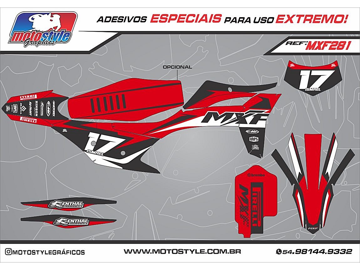 MXF 281 GRÁFICO ADESIVO MXF 4T