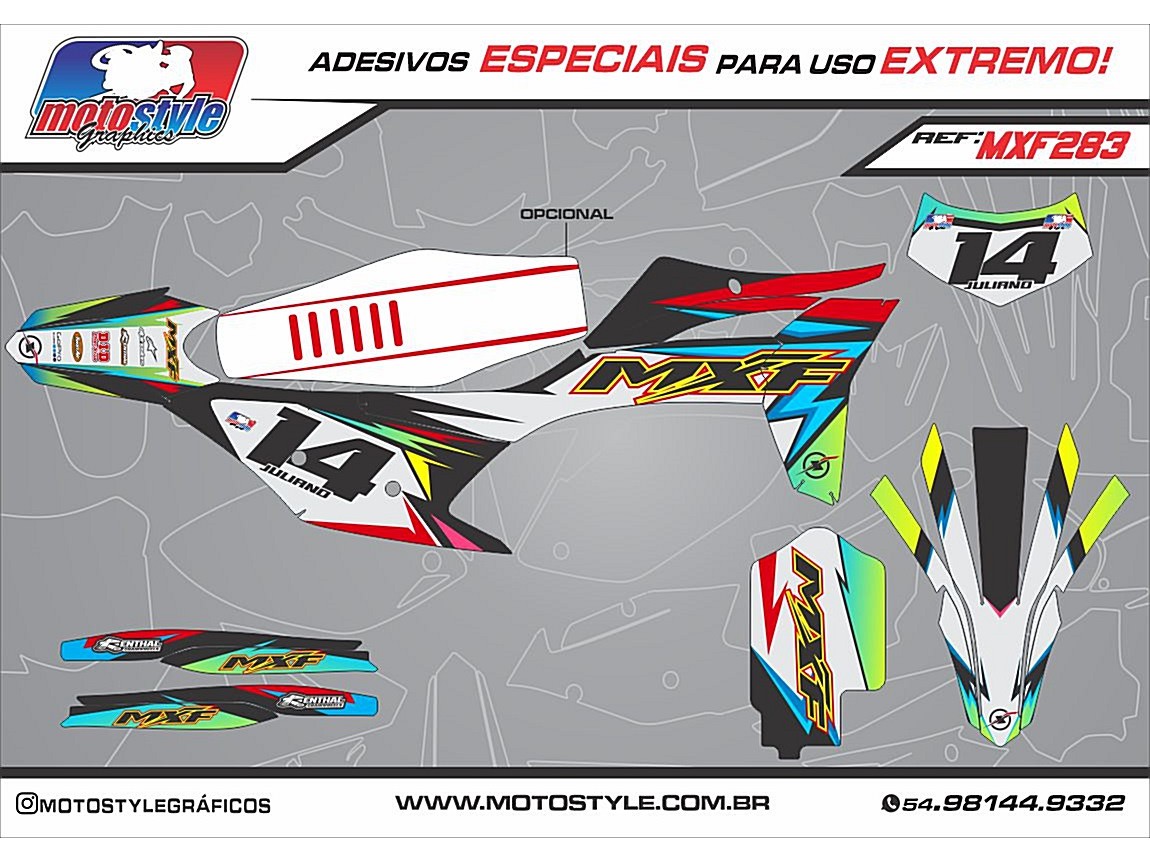 MXF 283 GRÁFICO ADESIVO MXF 4T