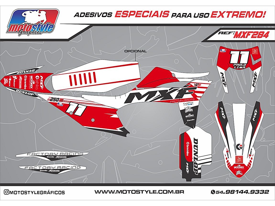 MXF 284 GRÁFICO ADESIVO MXF 4T
