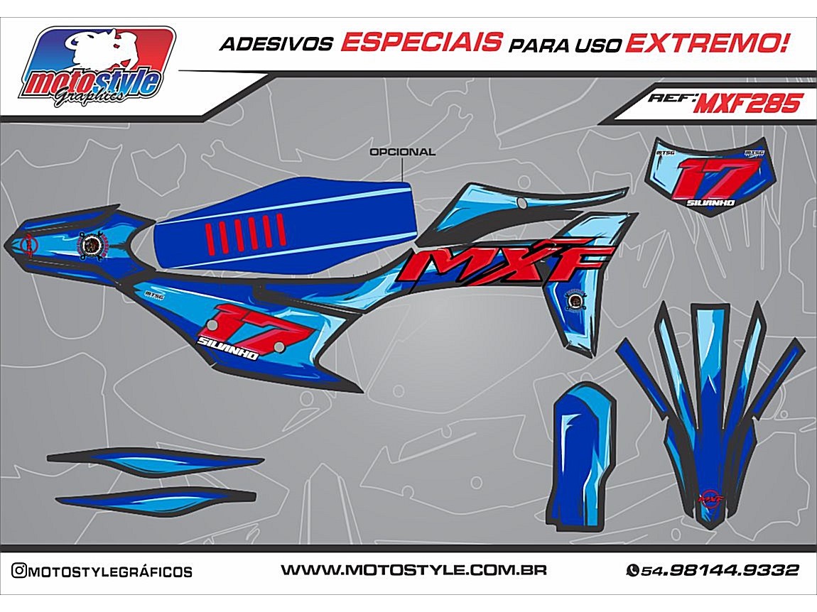 MXF 285 GRÁFICO ADESIVO MXF 4T