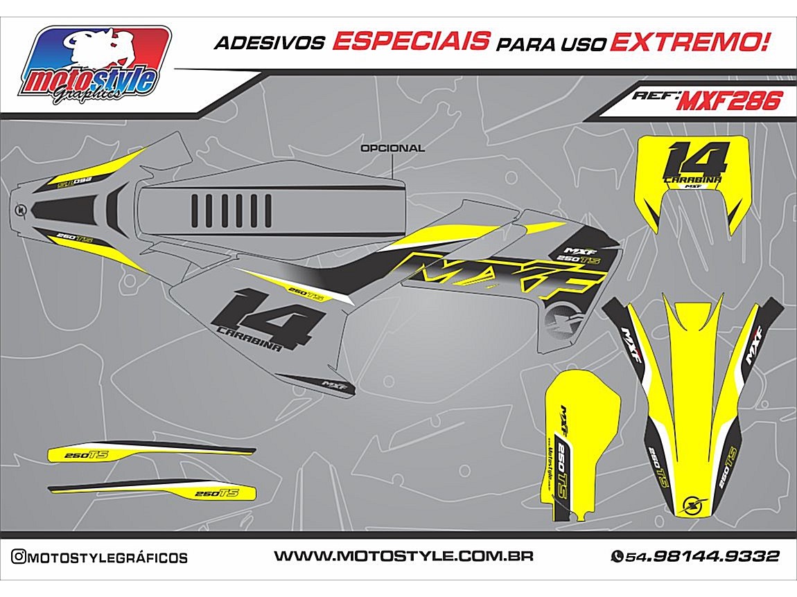 MXF 286 GRÁFICO ADESIVO MXF 4T