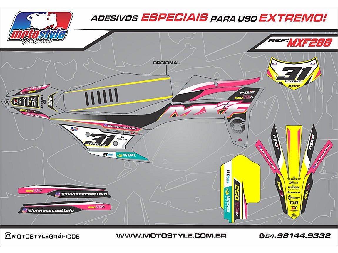 MXF 288 GRÁFICO ADESIVO MXF 4T