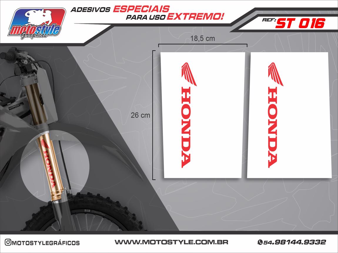 ST 016 ADESIVO DE SUSPENSÃO HONDA TRANSPARENTE