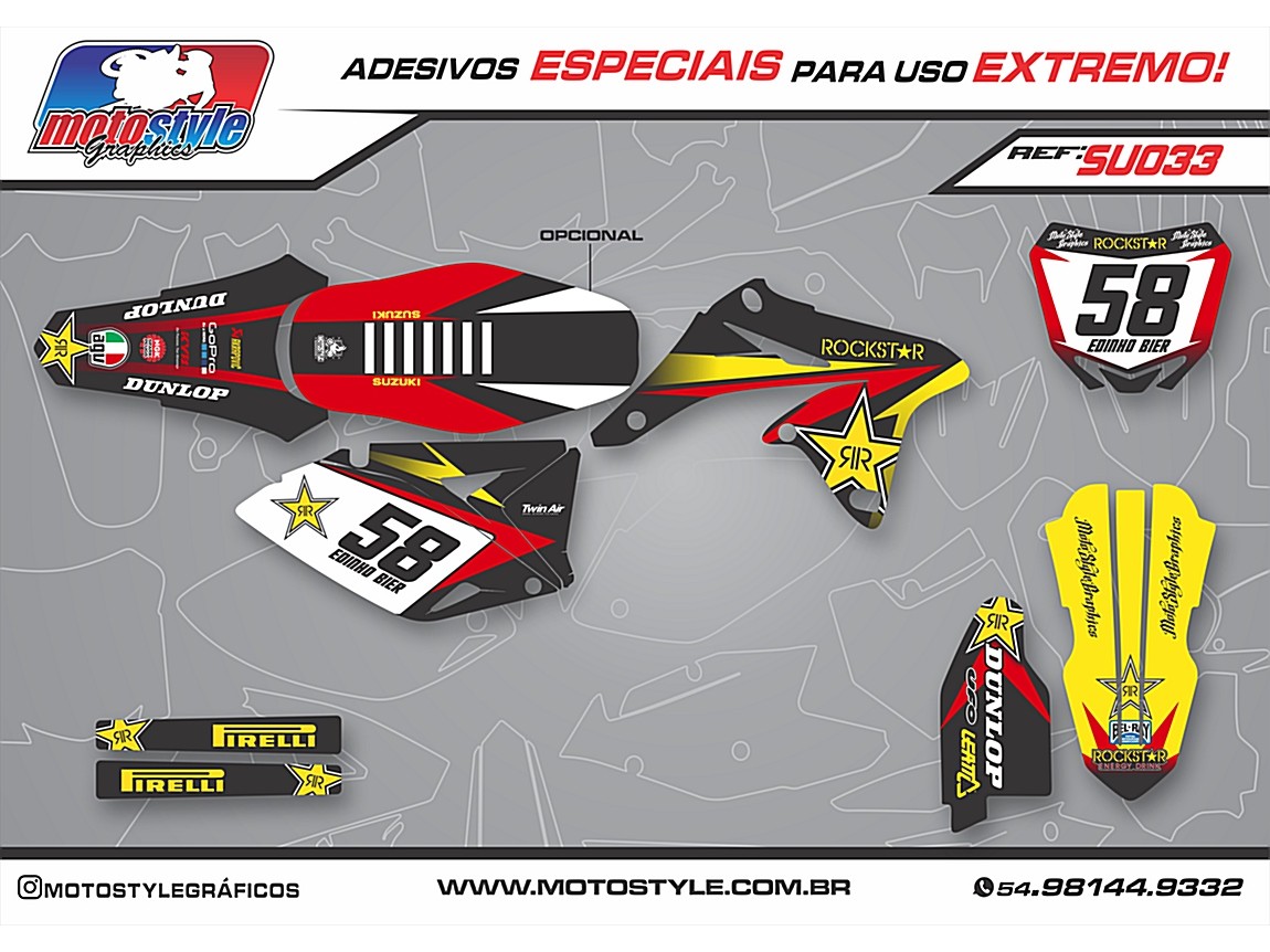 SU 033 GRÁFICO ADESIVO SUZUKI