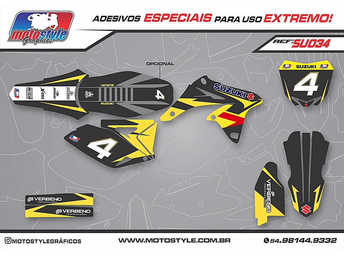 SU 034 GRÁFICO ADESIVO SUZUKI