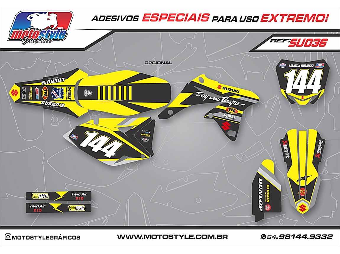 SU 036 GRÁFICO ADESIVO SUZUKI