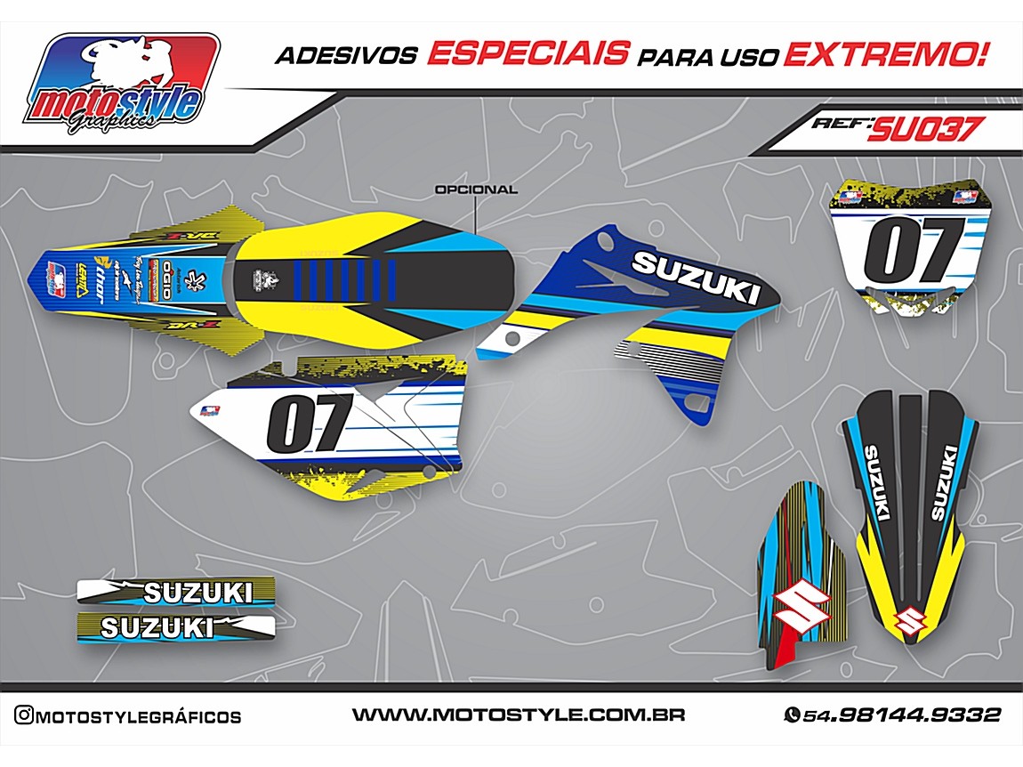 SU 037 GRÁFICO ADESIVO SUZUKI