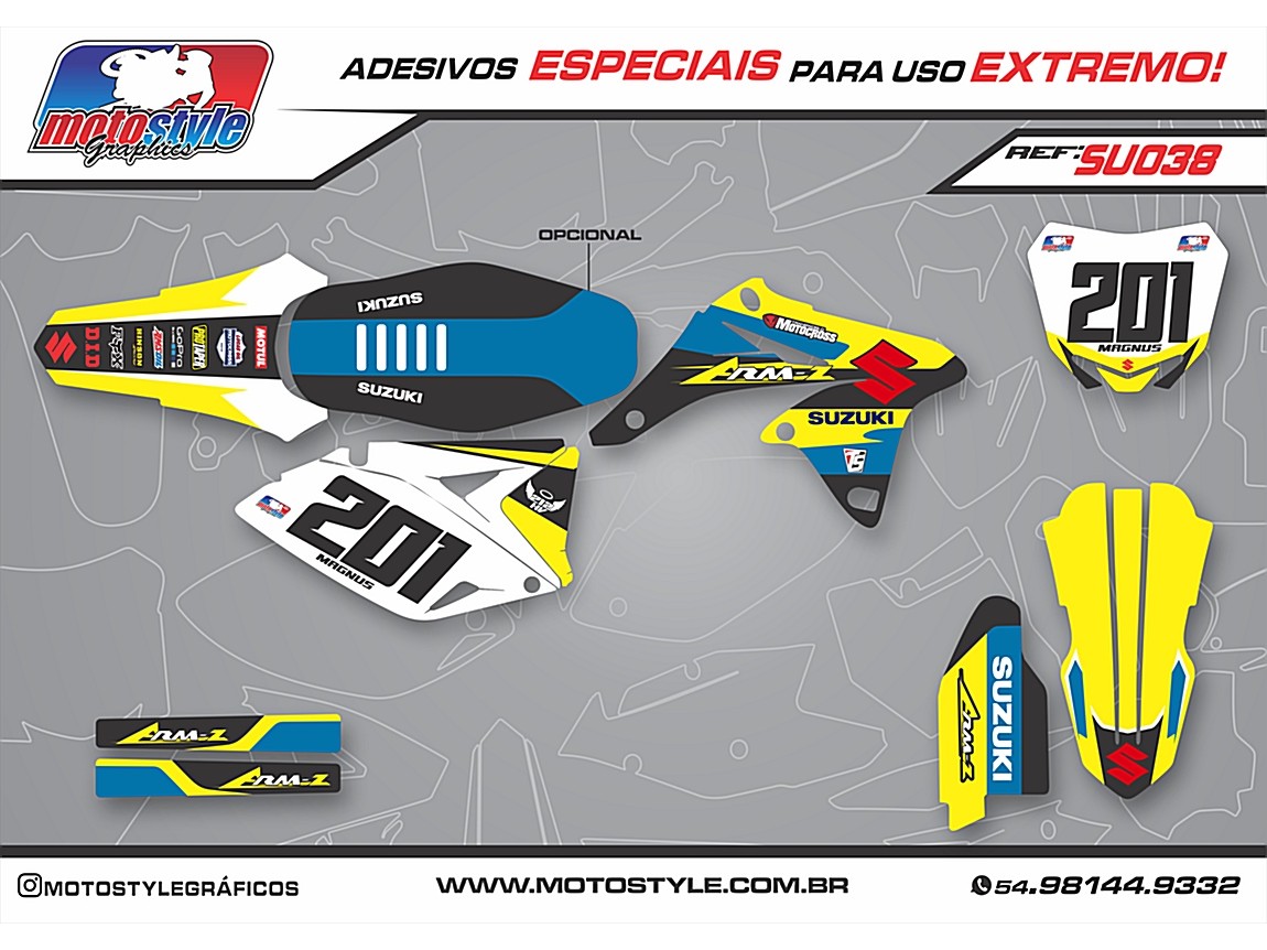 SU 038 GRÁFICO ADESIVO SUZUKI