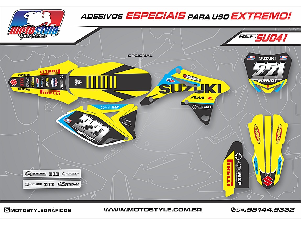 SU 041 GRÁFICO ADESIVO SUZUKI