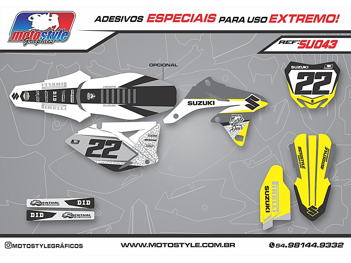 SU 043 GRÁFICO ADESIVO SUZUKI