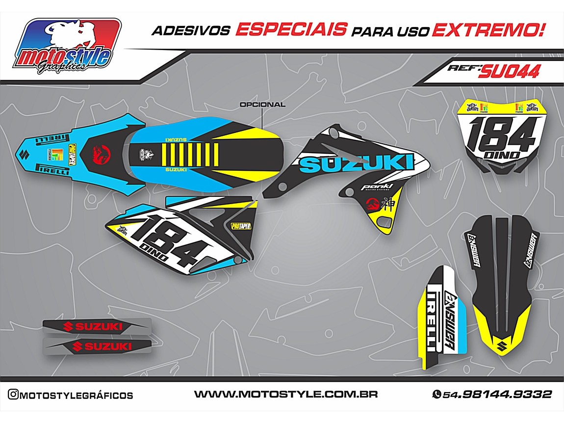SU 044 GRÁFICO ADESIVO SUZUKI