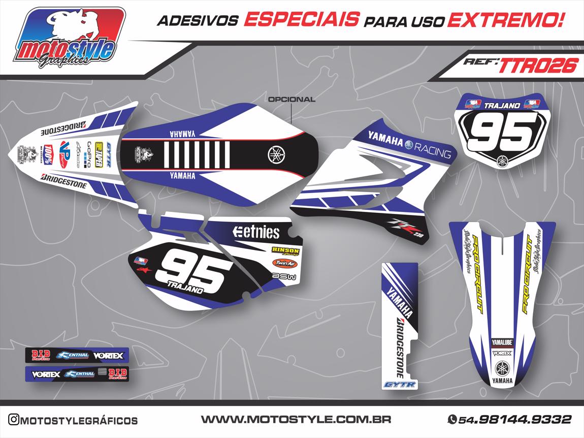 TTR 026 GRÁFICO ADESIVO YAMAHA TTR RACING
