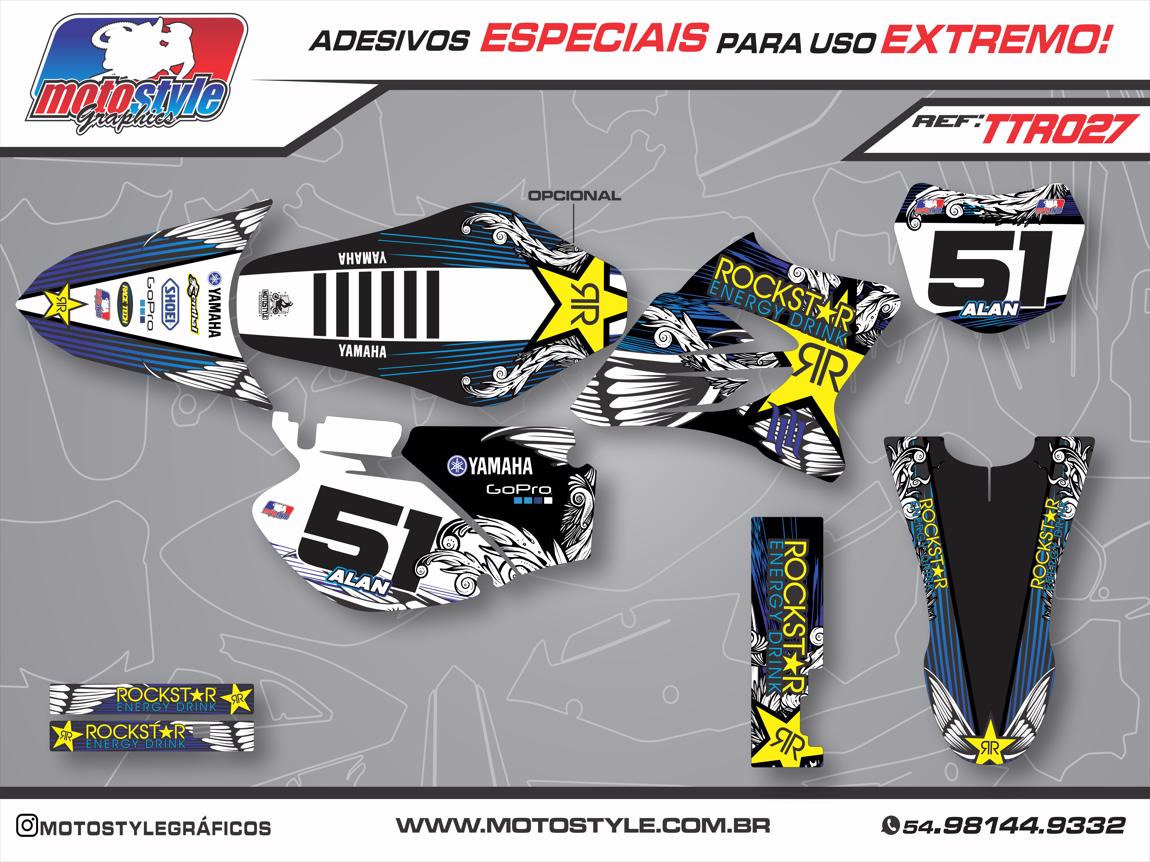 TTR 027 GRÁFICO ADESIVO YAMAHA TTR ROCKSTAR