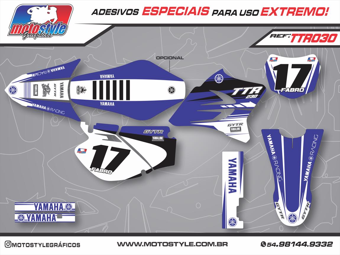 TTR 030 GRÁFICO ADESIVO YAMAHA TTR
