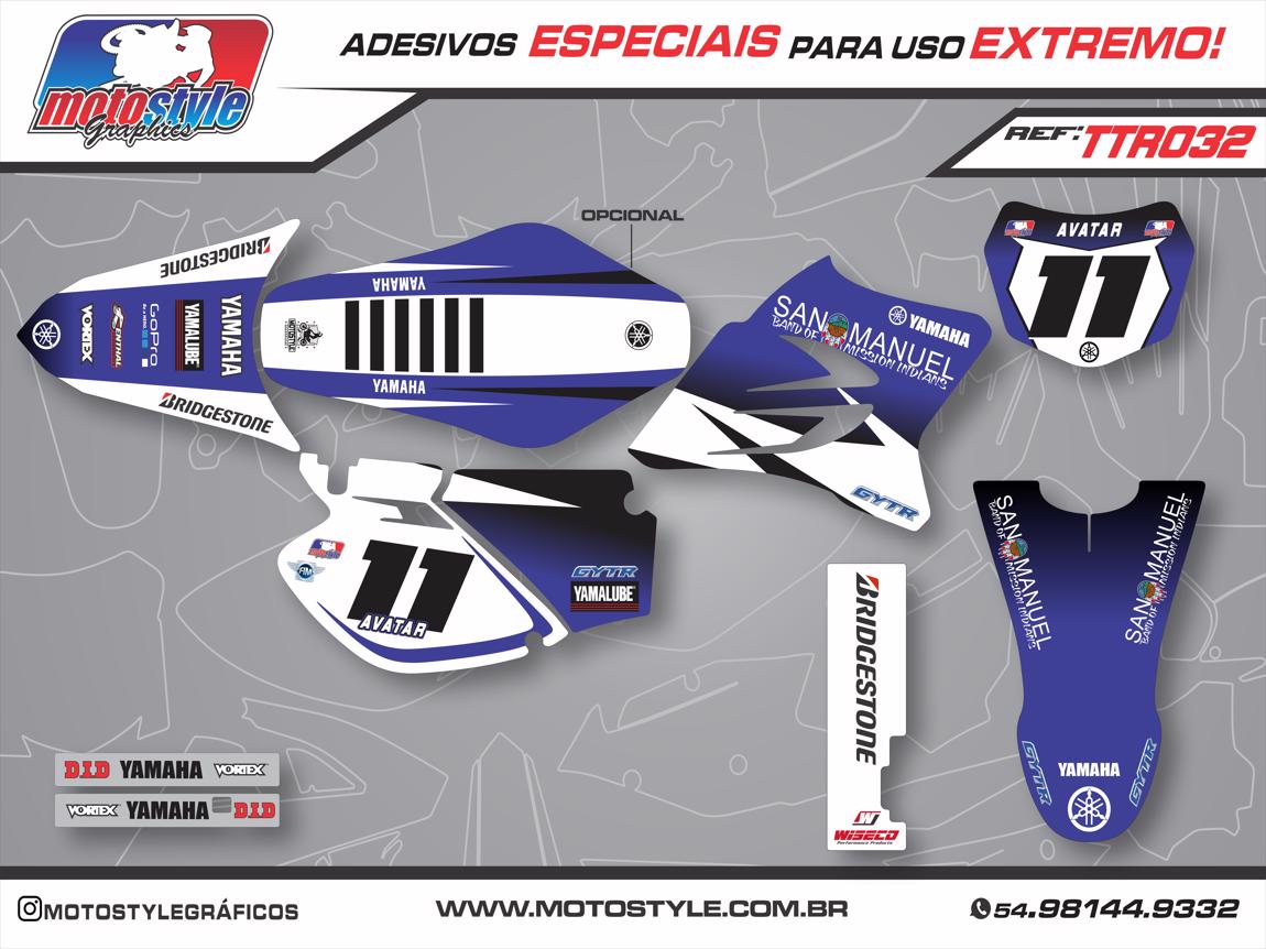 TTR 032 GRÁFICO ADESIVO YAMAHA TTR