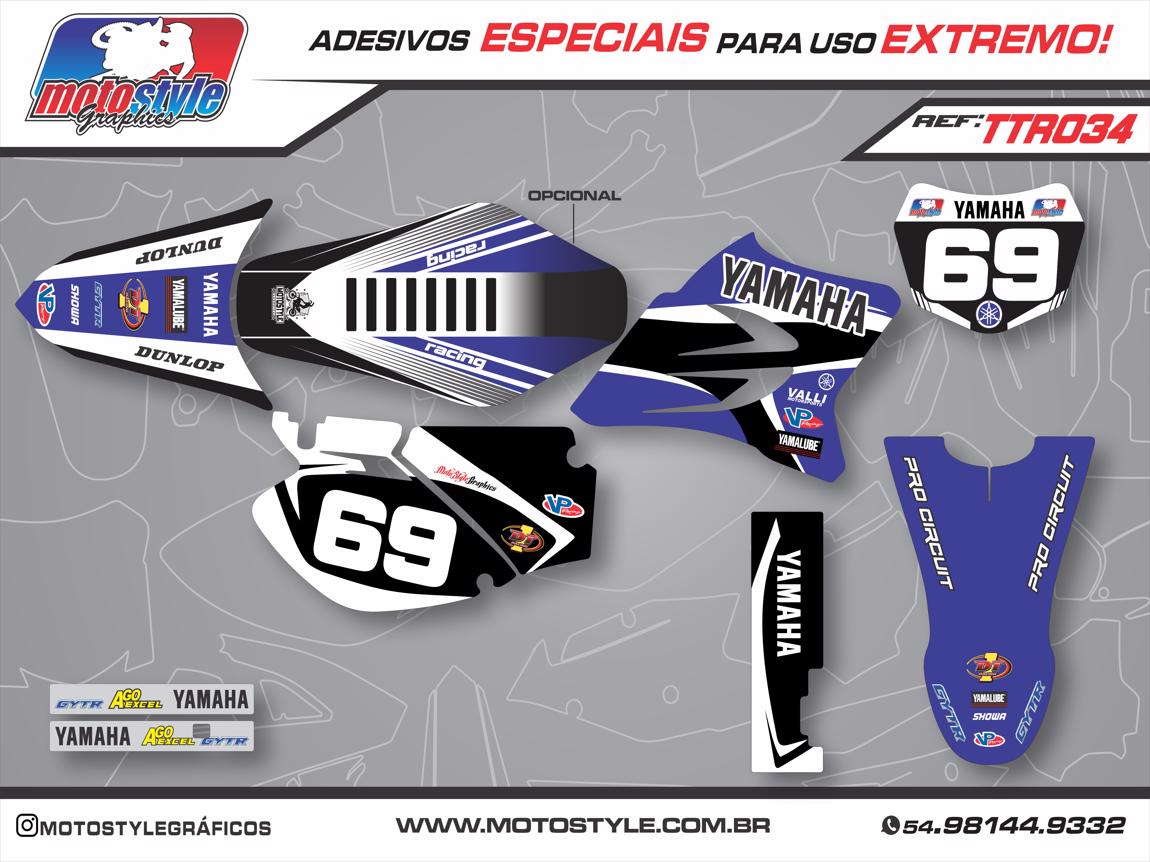 TTR 034 GRÁFICO ADESIVO YAMAHA TTR