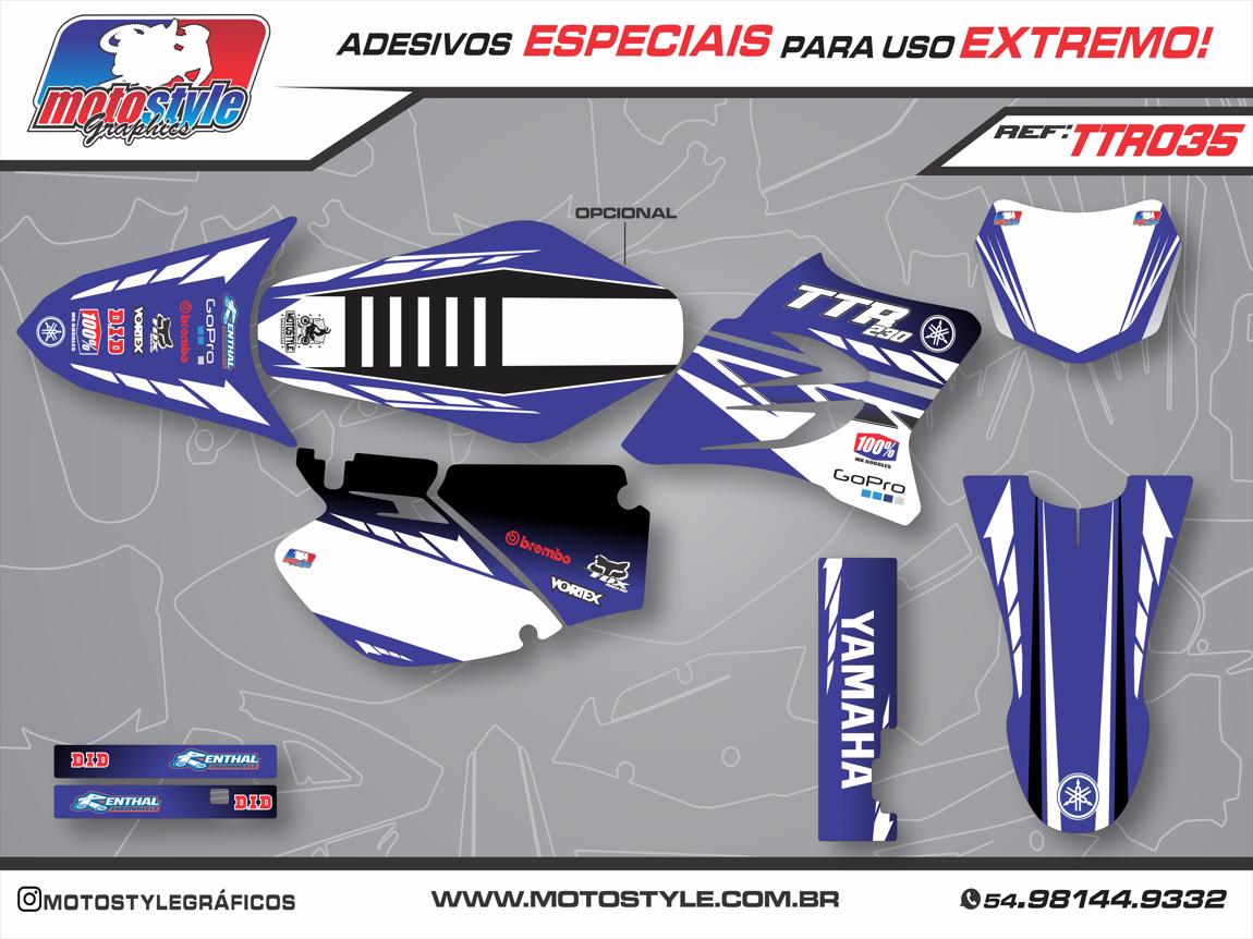 TTR 035 GRÁFICO ADESIVO YAMAHA TTR
