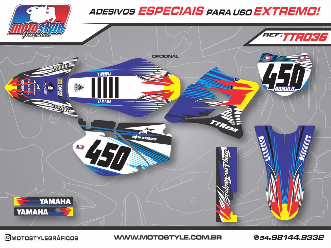 TTR 036 GRÁFICO ADESIVO YAMAHA TTR