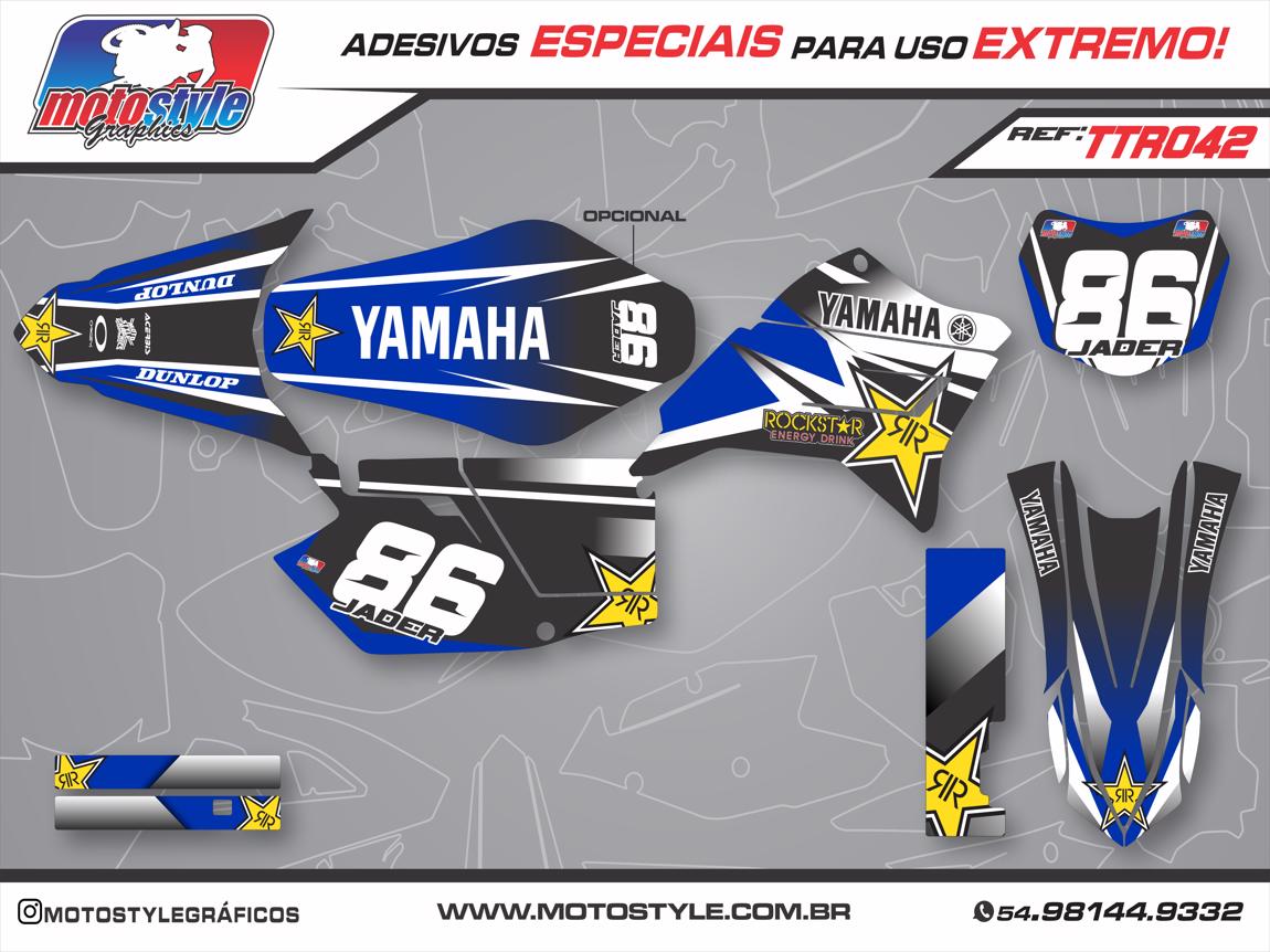 TTR 042 GRÁFICO ADESIVO YAMAHA TTR ROCKSTAR