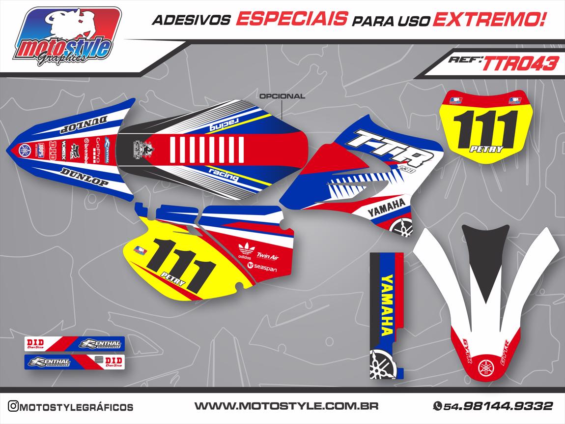 TTR 043 GRÁFICO ADESIVO YAMAHA TTR