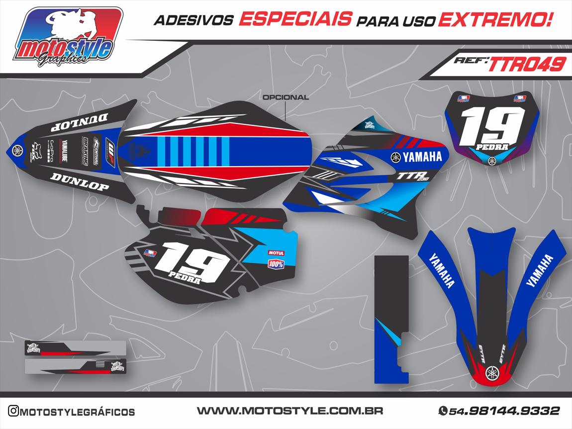 TTR 049 GRÁFICO ADESIVO YAMAHA TTR