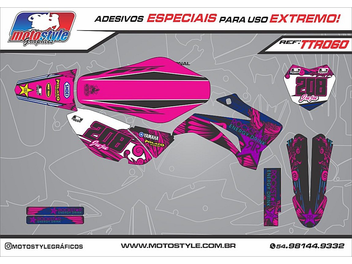 TTR 060 GRÁFICO ADESIVO YAMAHA TTR