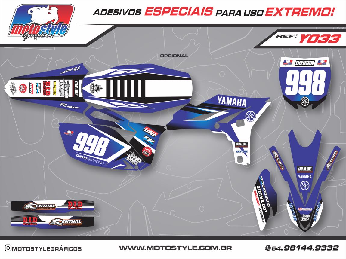 Y 033 GRÁFICO ADESIVO YAMAHA YZ - WR