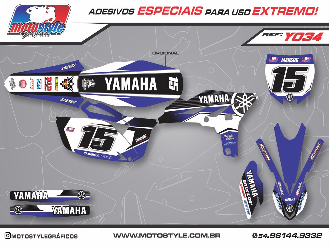 Y 034 GRÁFICO ADESIVO YAMAHA YZ - WR