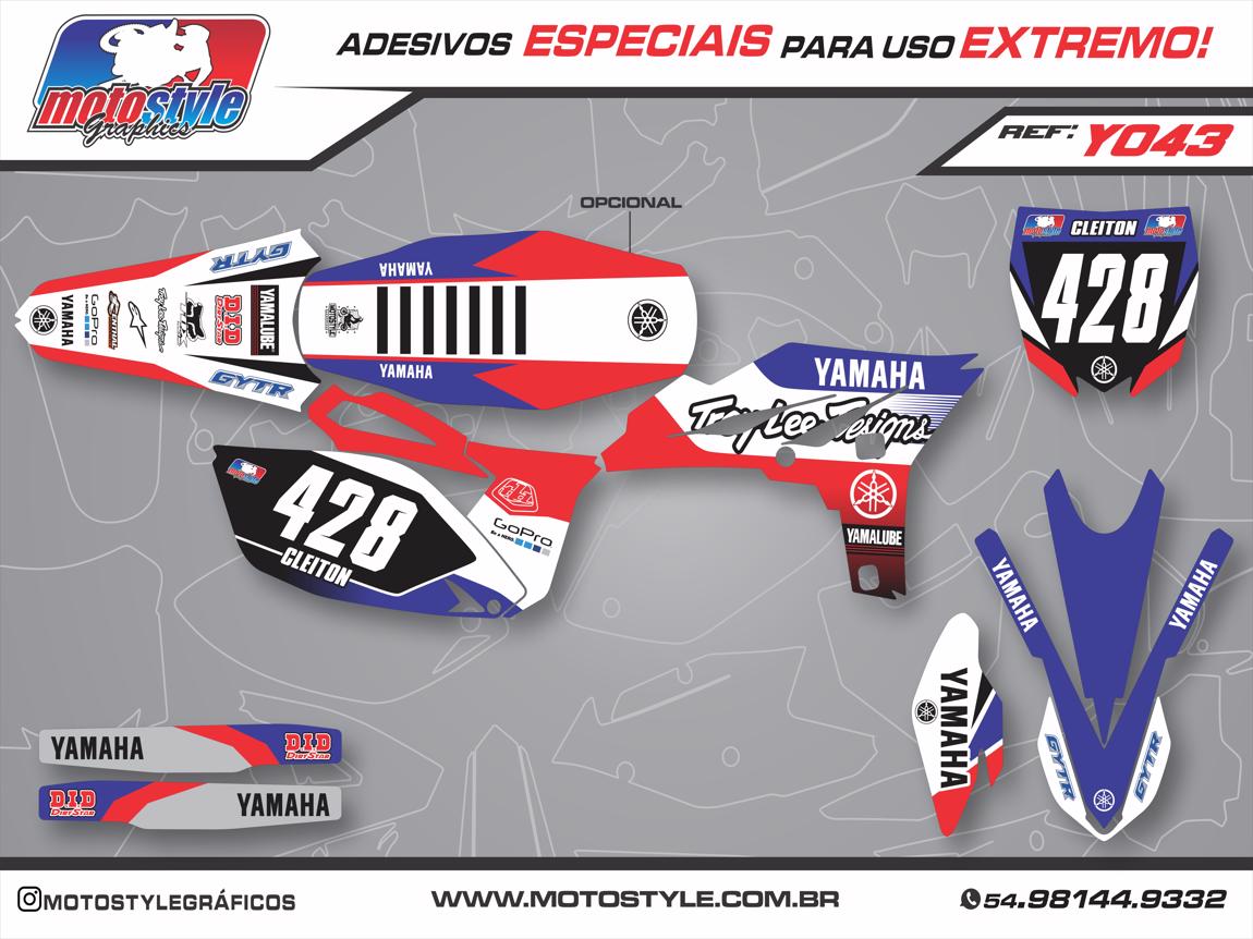 Y 043 GRÁFICO ADESIVO YAMAHA YZ - WR