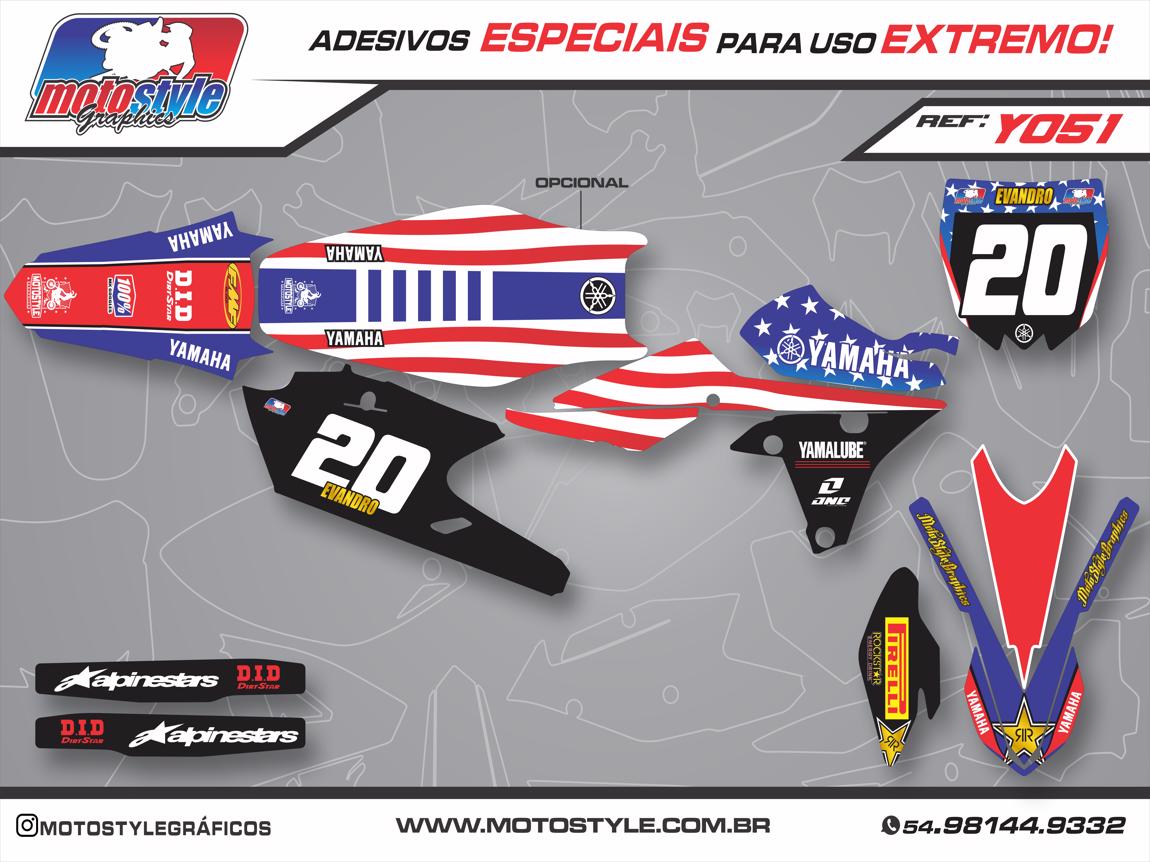 Y 051 GRÁFICO ADESIVO YAMAHA YZ - WR