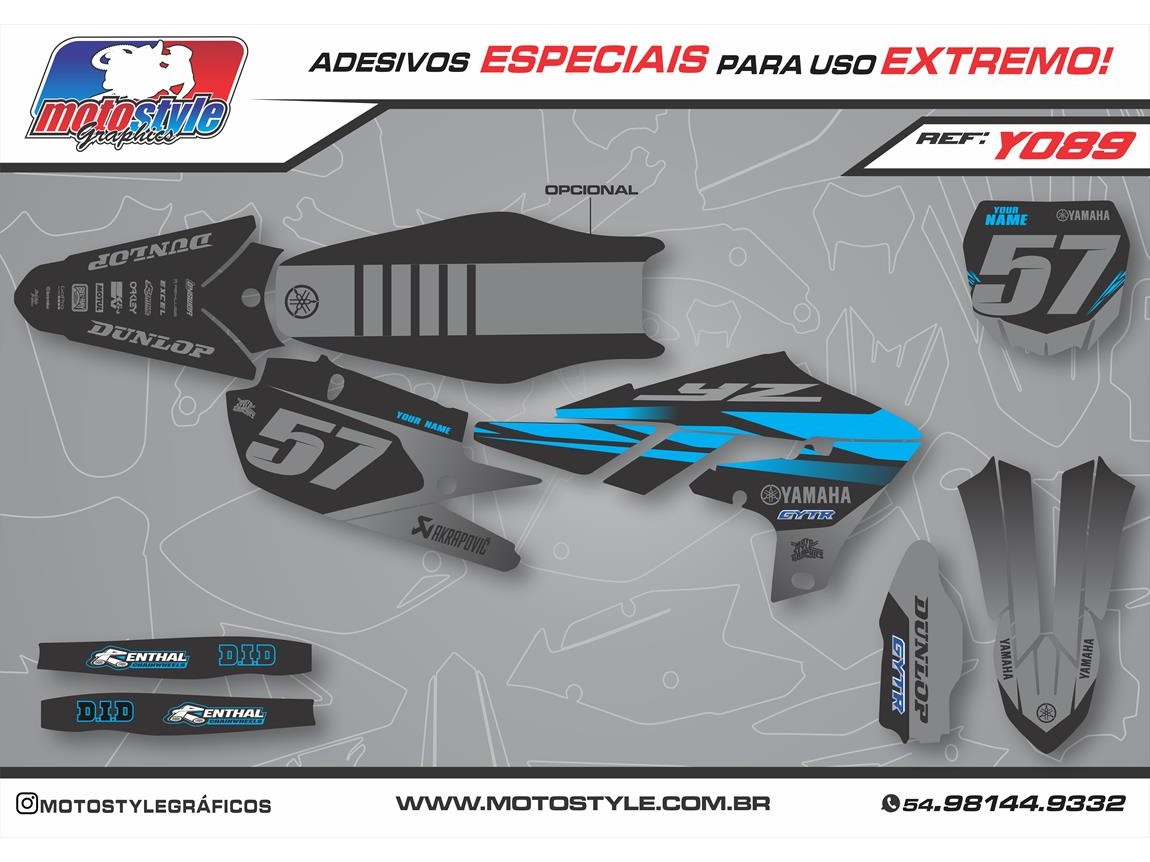 Y 089 GRÁFICO ADESIVO YAMAHA YZ - WR