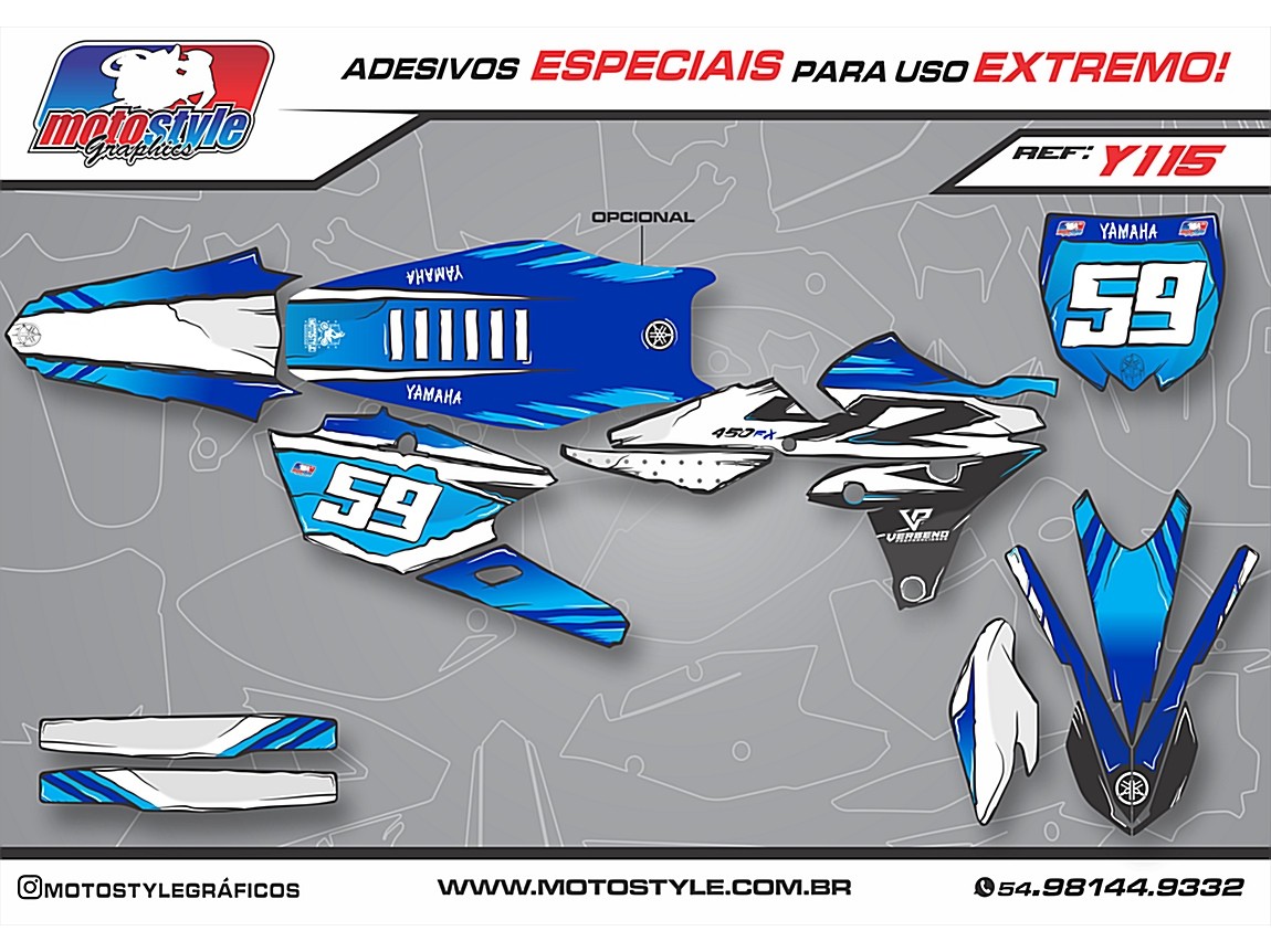 Y 115 GRÁFICO ADESIVO YAMAHA YZ - WR