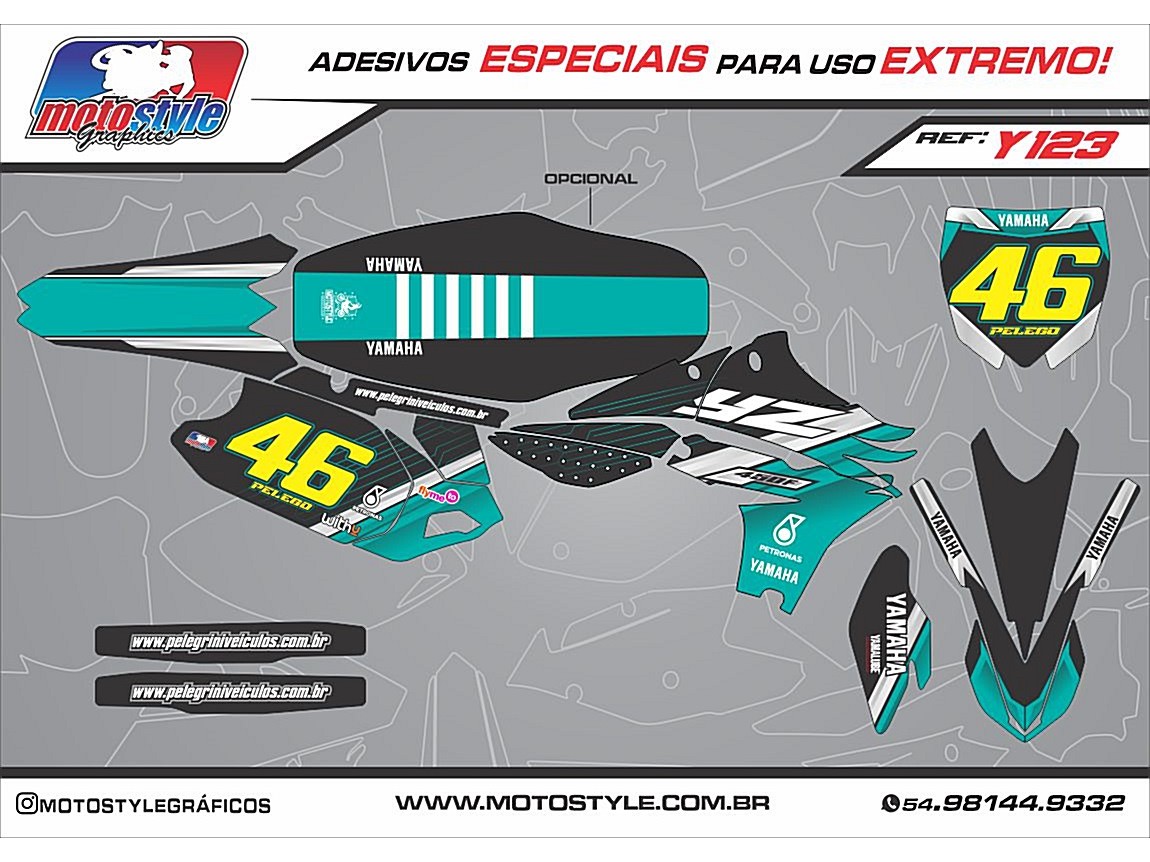 Y 123 GRÁFICO ADESIVO YAMAHA YZ - WR