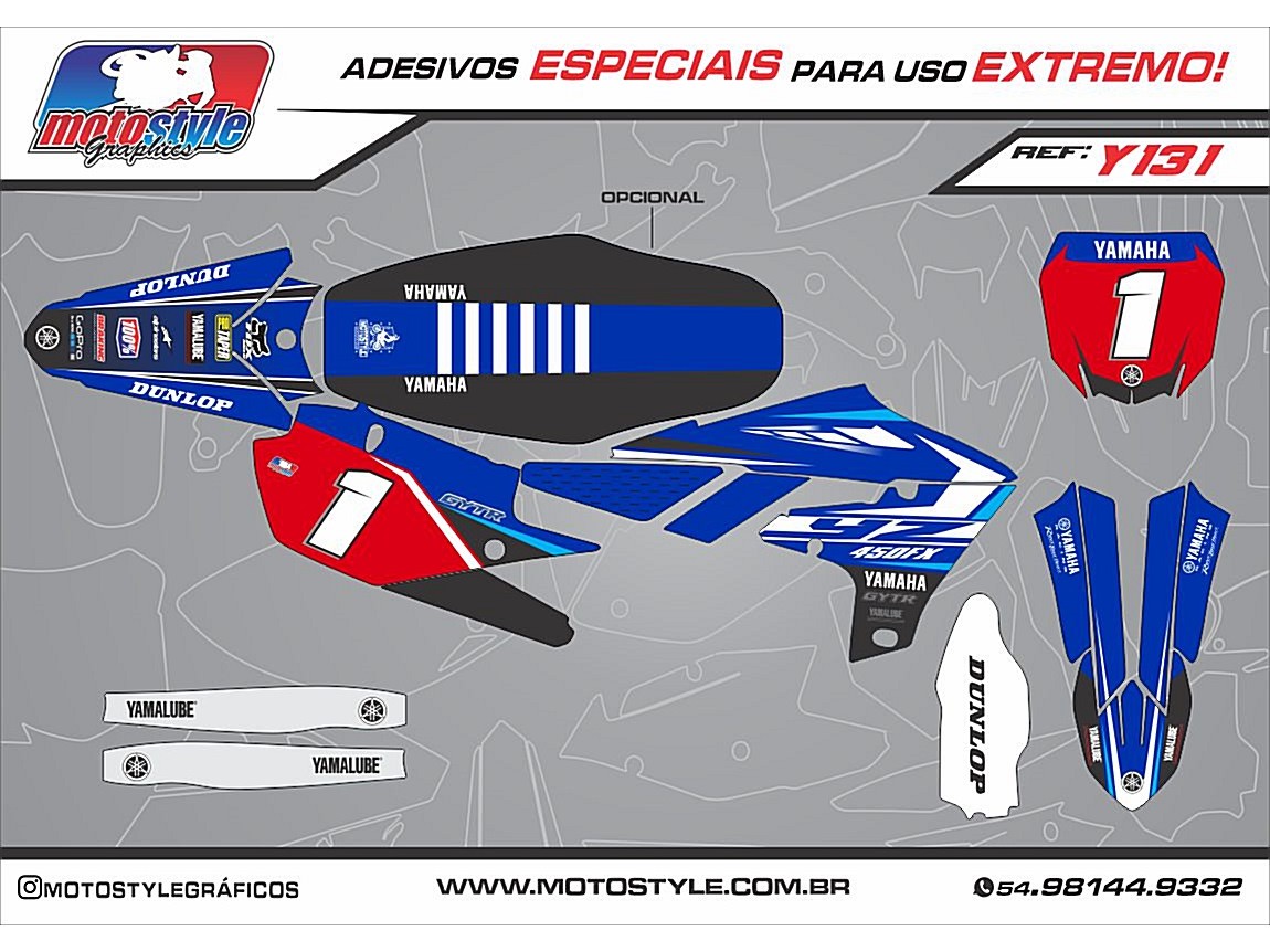 Y 131 GRÁFICO ADESIVO YAMAHA YZ - WR