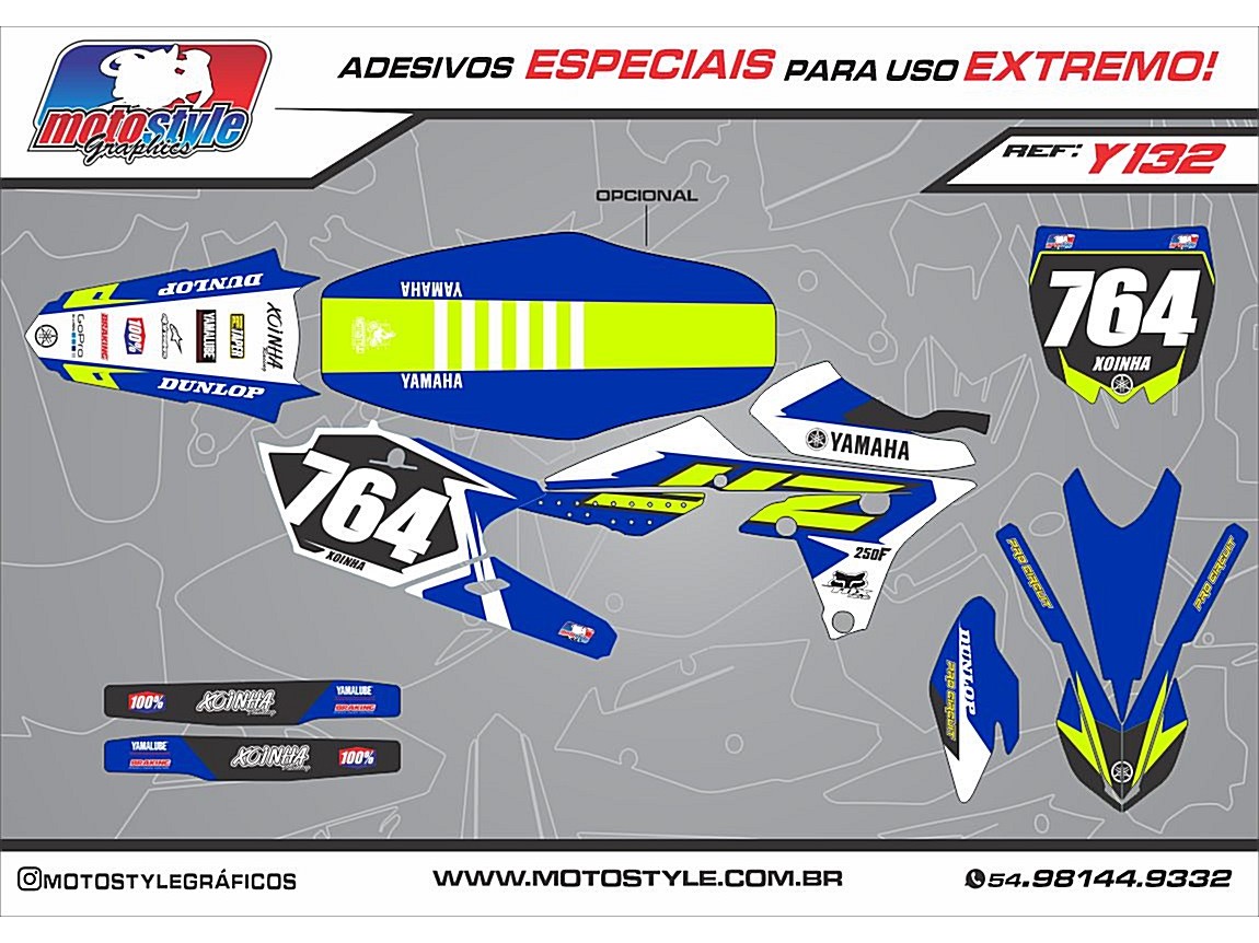 Y 132 GRÁFICO ADESIVO YAMAHA YZ - WR