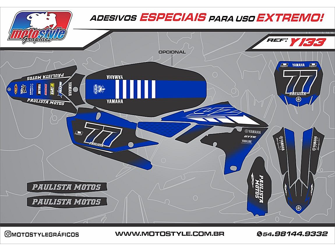 Y 133 GRÁFICO ADESIVO YAMAHA YZ - WR