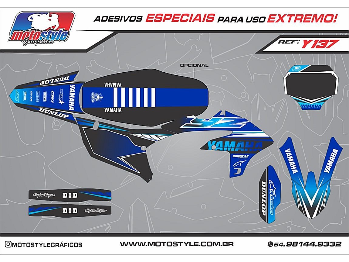 Y 137 GRÁFICO ADESIVO YAMAHA YZ - WR