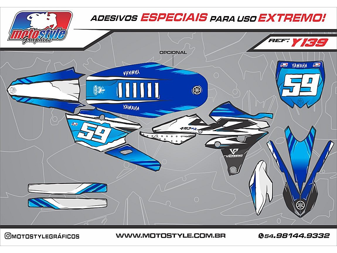 Y 139 GRÁFICO ADESIVO YAMAHA YZ - WR