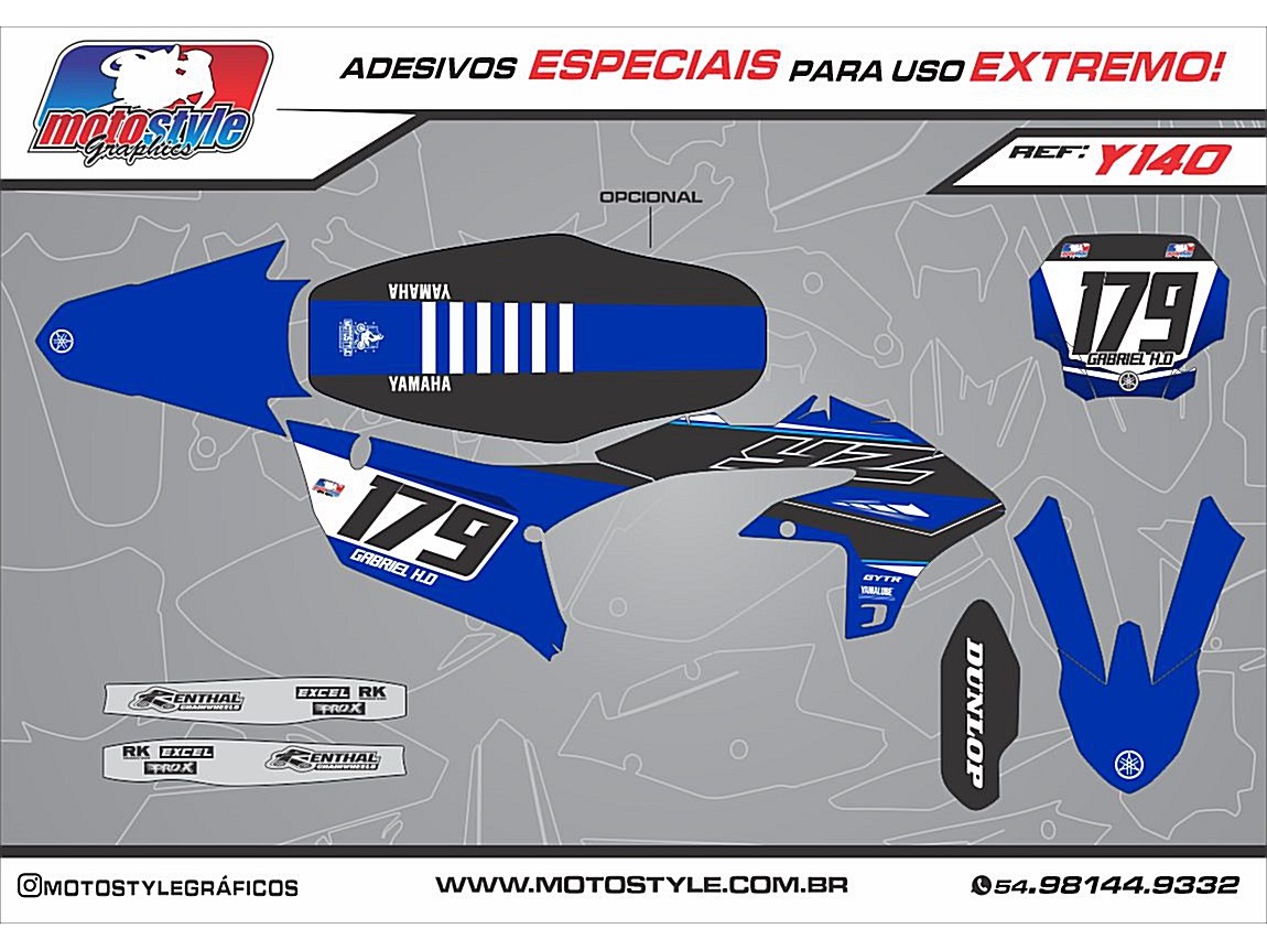 Y 140 GRÁFICO ADESIVO YAMAHA YZ - WR
