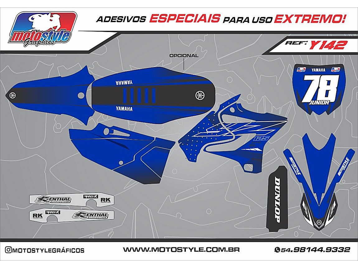 Y 142 GRÁFICO ADESIVO YAMAHA YZ - WR