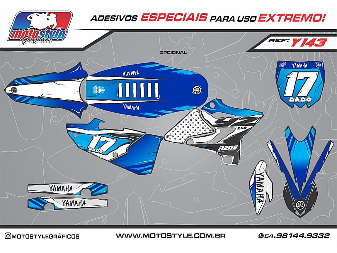 Y 143 GRÁFICO ADESIVO YAMAHA YZ - WR